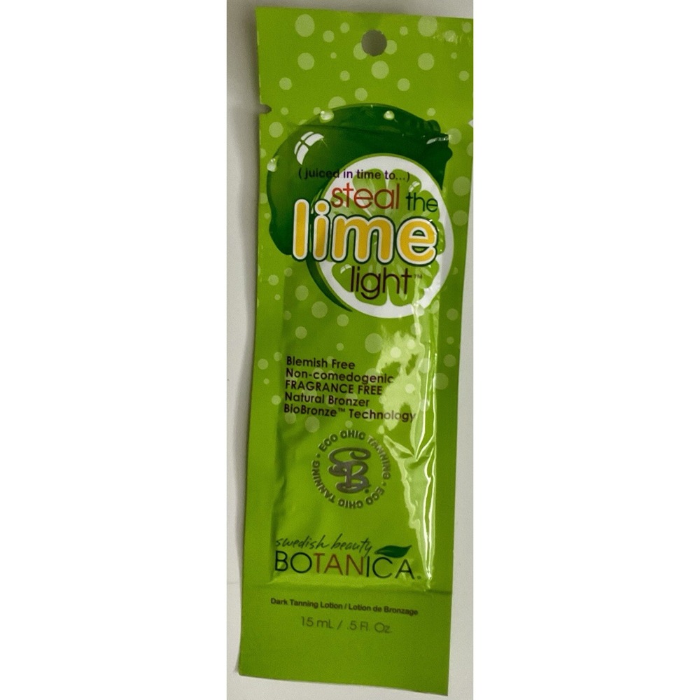 Swedish Beauty Botanica Lime Dark Bio Bronzer Tan Tanner Tanning Bed Lotion .5oz